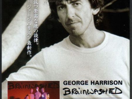 George Harrison 2002 12 Brainwashed Japan album promo ad For Cheap