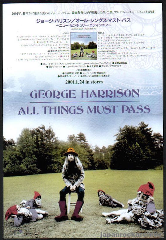 George Harrison 2001 02 All Things Must Pass Japan album promo ad Online Hot Sale