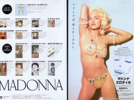 Madonna 1992 12 Erotica Japan album promo ad Online now