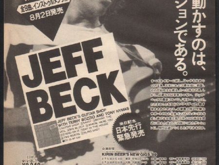 Jeff Beck 1989 09 Jeff Beck s Guitar Shop Japan album   tour promo ad For Cheap