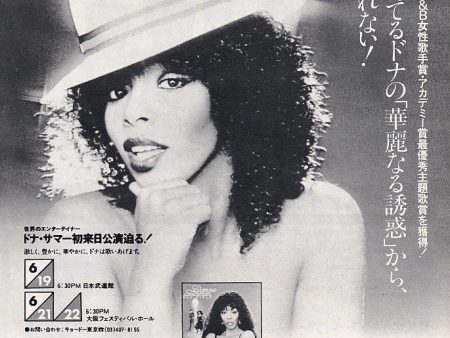 Donna Summer 1979 06 Bad Girls Japan album   tour promo ad Online Hot Sale