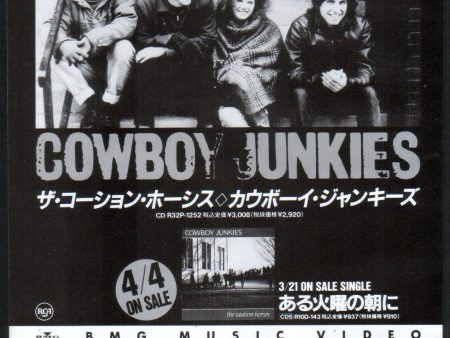 Cowboy Junkies 1990 05 The Caution Horses Japan album promo ad Hot on Sale