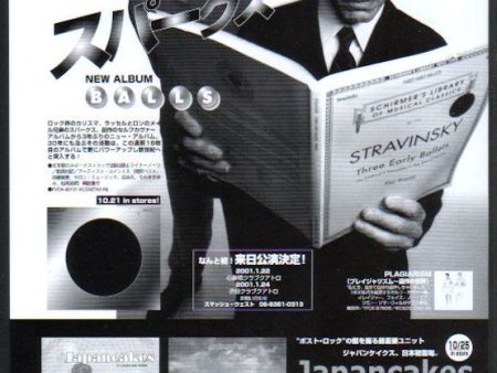 Sparks 2000 11 Balls Japan album   tour promo ad Online