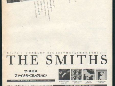 The Smiths 1987 12 The Final Collection Japan promo ad Online