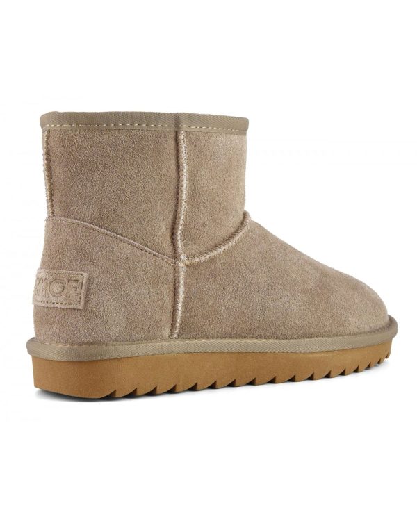 Stivale Donna Colors Of California Ugg Boot In Suede Taupe Online Hot Sale