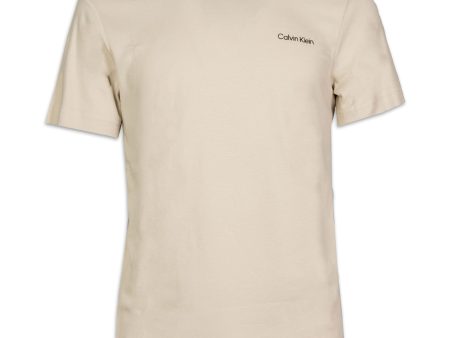 Calvin Klein Cassic Interlock Tee Uomo Beige Supply