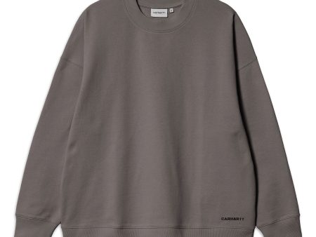 Felpa Carhartt Wip Link Script Sweat Rhino Online now