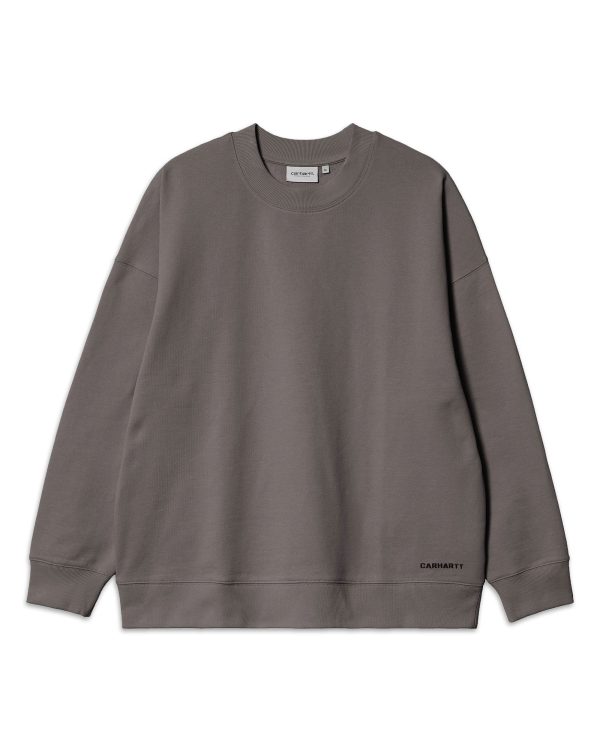 Felpa Carhartt Wip Link Script Sweat Rhino Online now