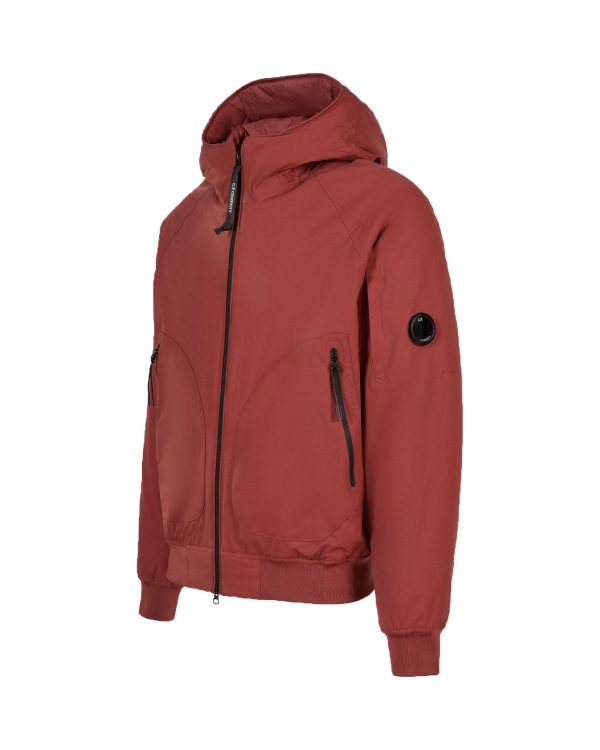 CP Company Pro-Tek Ribbed Hooded Jacket Ketchup For Sale