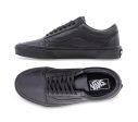 VANS OLD SKOOL LEATHER - BLACK BLACK Online now