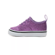 VANS INFANT GLITTER AUTHENTIC ELASTIC LACE SHOES - (Glitter) Fairy Wren True White Sale