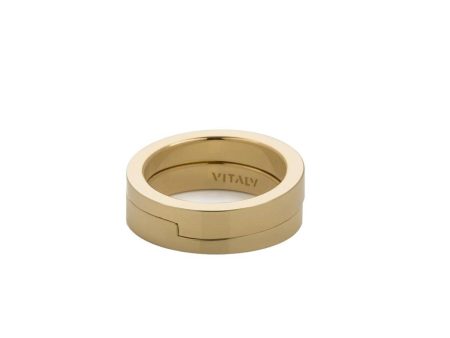 VITALY Gridlok Gold Ring Online Hot Sale