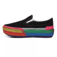 VANS CLASSIC SLIP ON S - (GLITTER) BLACK RAINBOW Supply