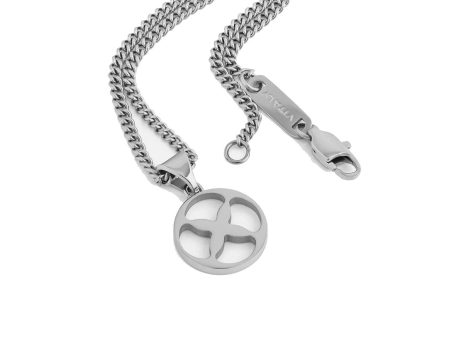 VITALY Glyph Stainless Steel Necklace For Sale