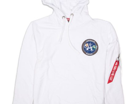 Felpa Uomo Alpha Industris Apollo Mission White Sale