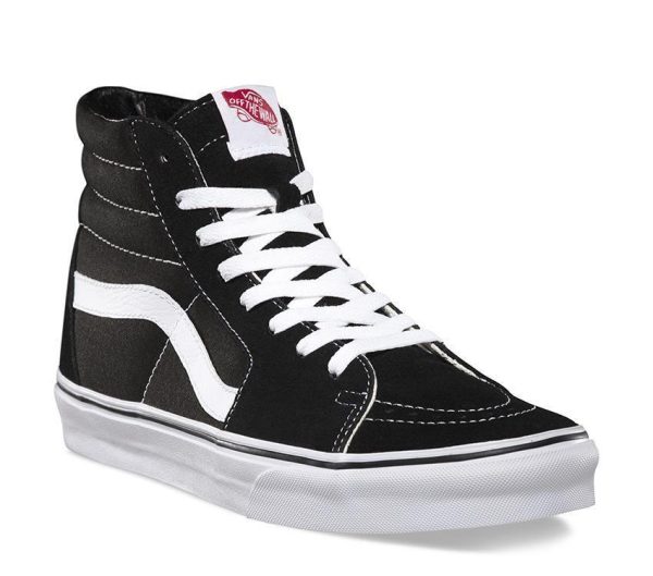 VANS SK8-HI - BLACK WHITE For Sale