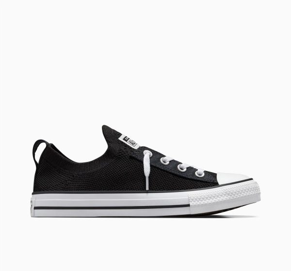 CONVERSE WOMENS Chuck Taylor All Star Shoreline Knit Slip Low Top - Black Hot on Sale