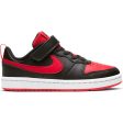 NIKE KIDS COURT BOROUGH LOW 2 (PSV) - BLACK UNIVERSITY RED-WHITE Hot on Sale