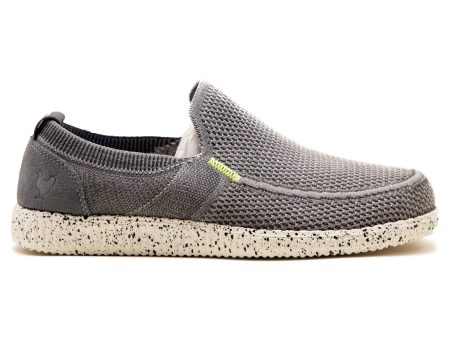 Walk In Pitas Mocassino Slip-On Flayknit Grigio Sale