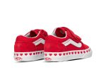 VANS INFANT OLD SKOOL V HEART - RED WHITE Hot on Sale