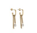 VITALY Ripple Gold Earring For Sale