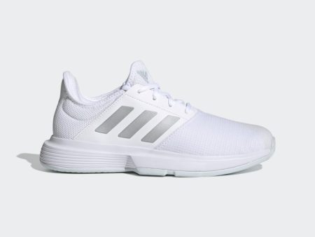 ADIDAS GAMECOURT TENNIS - Cloud White   Silver Metallic   Halo Blue Online Sale