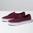 VANS AUTHENTIC - PORT ROYALE RED BLACK Cheap