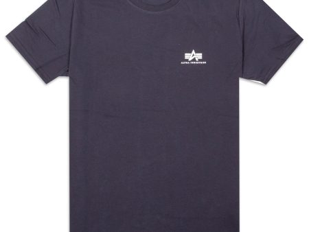 T-Shirt Alpha Industries Basic Small Logo Blu Online