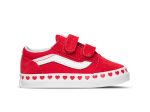 VANS INFANT OLD SKOOL V HEART - RED WHITE Hot on Sale