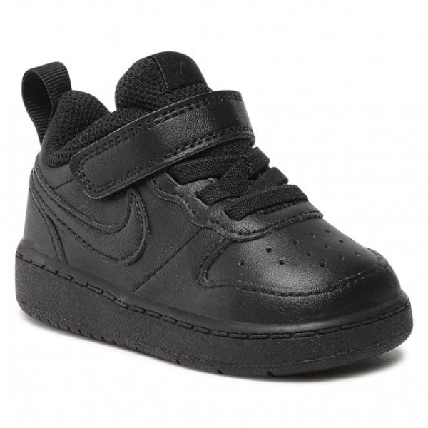 NIKE INFANT COURT BOROUGH LOW 2 (TDV) - BLACK BLACK-BLACK on Sale