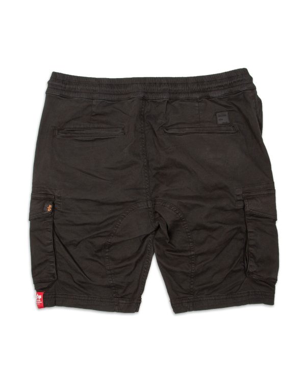 Bermuda Uomo Alpha Industries Cotton Twill Jogger Nero Online