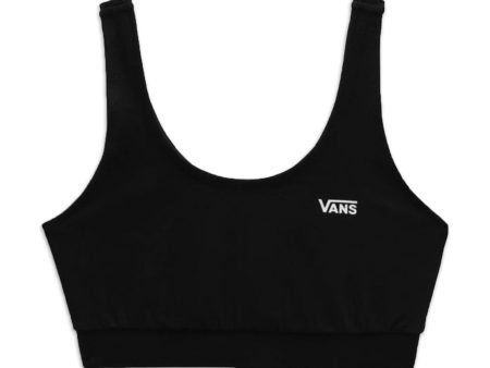 Top Donna Vans Basic Logo Bralette Nero For Discount