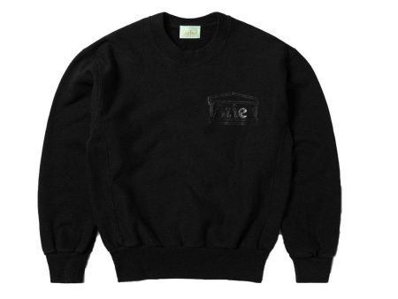 Aries Arise Premium Temple Sweatshirt - Black Fashion