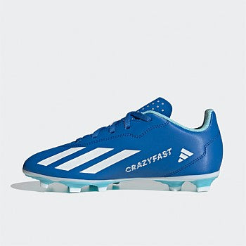 ADIDAS YOUTH X CRAZYFAST.4 FxG J - BLUE WHITE RED For Cheap