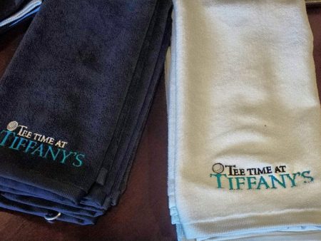 Tee Time at Tiffany s Golf Towel Online Sale