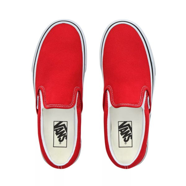 VANS CLASSIC SLIP ON - RACING RED TRUE WHITE Cheap