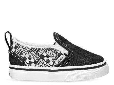 VANS INFANT SLIP-ON V - (OFF THE WALL)BLACK ASPHALT For Sale