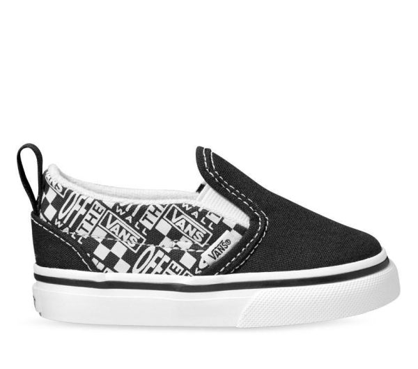 VANS INFANT SLIP-ON V - (OFF THE WALL)BLACK ASPHALT For Sale