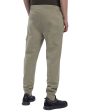 CP Company Brushed & Emerized Diagonal Fleece Cargo Track Pants Silver Online