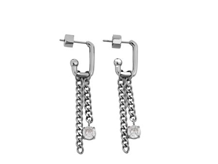 VITALY Ripple Stainless Steel Earring on Sale