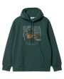 Carhartt Wip Hooded Duck Pond Sweatshirt Juniper on Sale