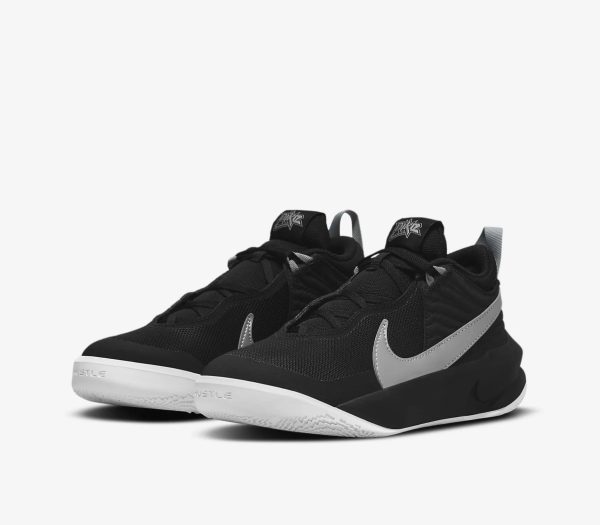 NIKE YOUTH TEAM HUSTLE 10 (GS) - BLACK METALLIC SILVER VOLT Discount