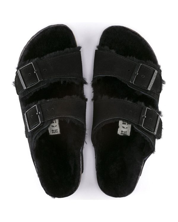 Birkenstock Arizona Shearling black Calzata Stretta Sale