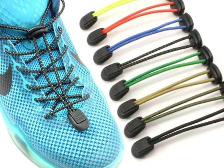 1 pair Elastic Lazy No Tie Shoelaces 8 colors Sport Runner Shoe Laces Easy Lock Reflective Unisex Shoelaces Shoes Accessories Cheap