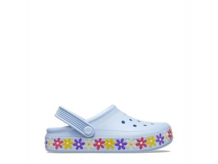 CROCS KIDS OFF COURT DAISY CLOG - BLUE CALCITE Fashion