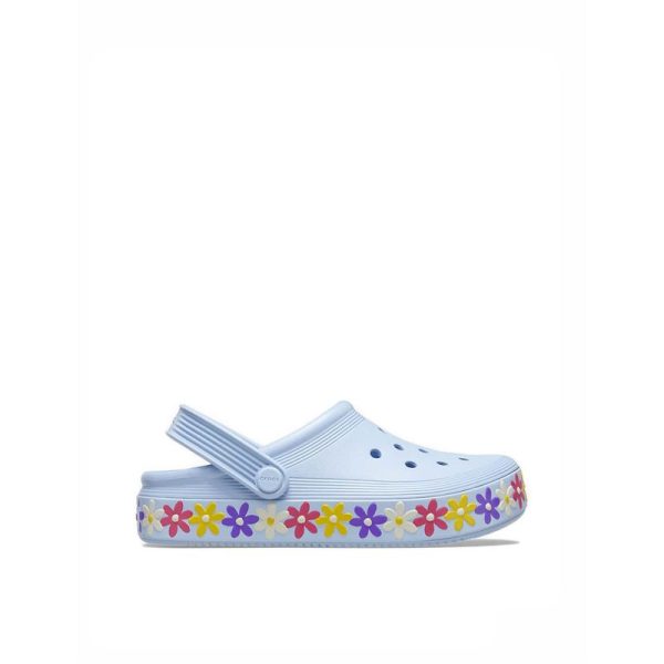 CROCS KIDS OFF COURT DAISY CLOG - BLUE CALCITE Fashion