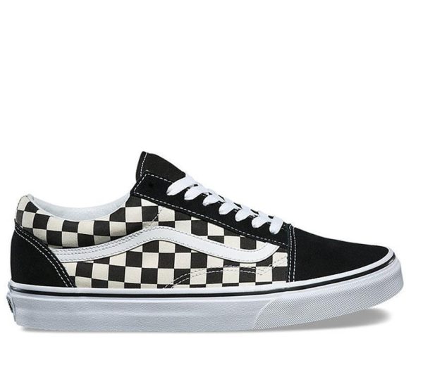 VANS OLD SKOOL PRIMARY CHECK - BLACK WHITE Online now