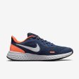 NIKE YOUTH REVOLUTION 5 (GS) - MIDNIGHT NAVY WHITE-ORANGE Sale