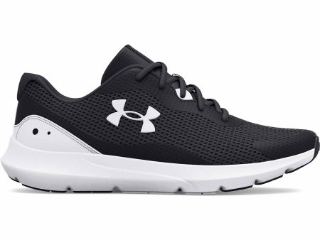 UNDER ARMOUR UA SURGE 3 - BLACK WHITE Fashion