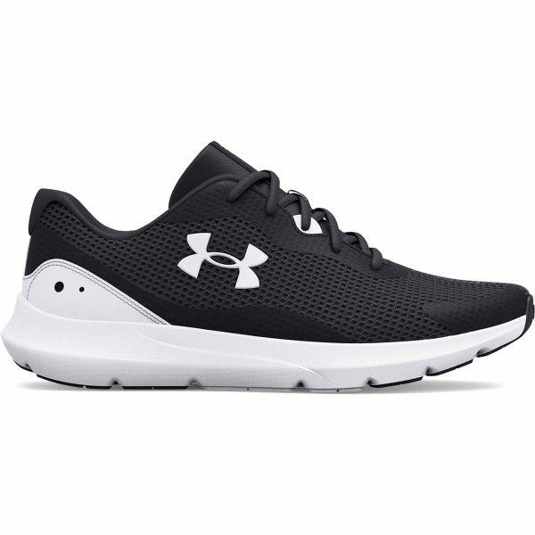 UNDER ARMOUR UA SURGE 3 - BLACK WHITE Fashion